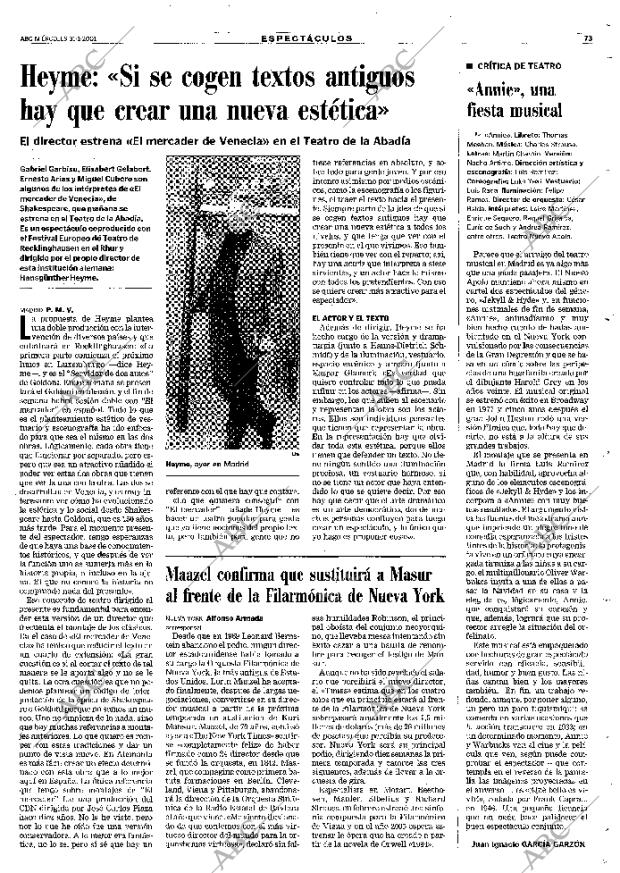 ABC MADRID 31-01-2001 página 73