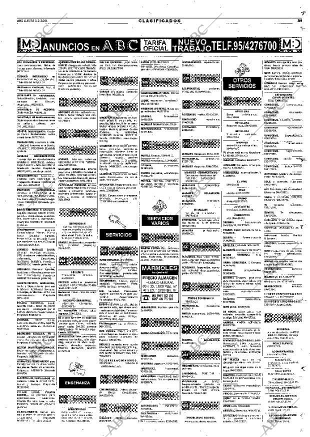 ABC SEVILLA 01-02-2001 página 89