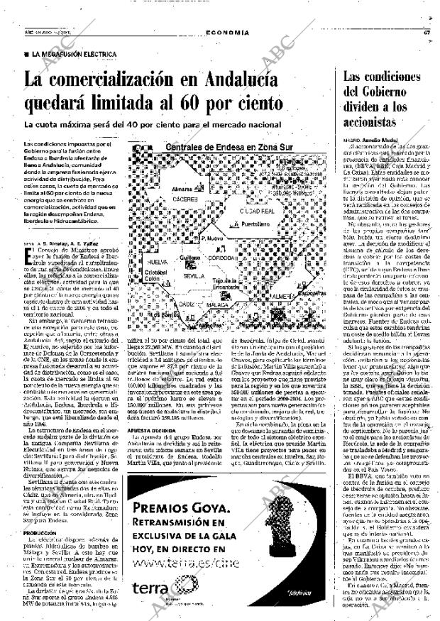 ABC SEVILLA 03-02-2001 página 67