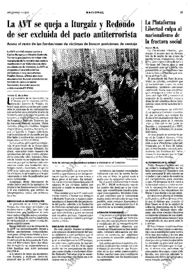 ABC MADRID 04-02-2001 página 23