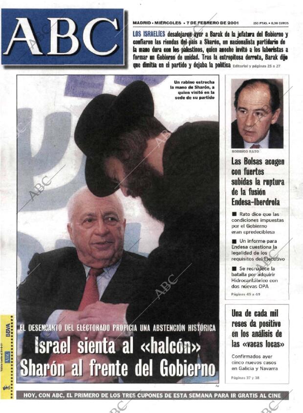 ABC MADRID 07-02-2001 página 1