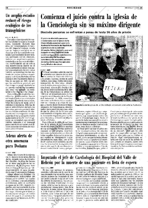 ABC MADRID 07-02-2001 página 40