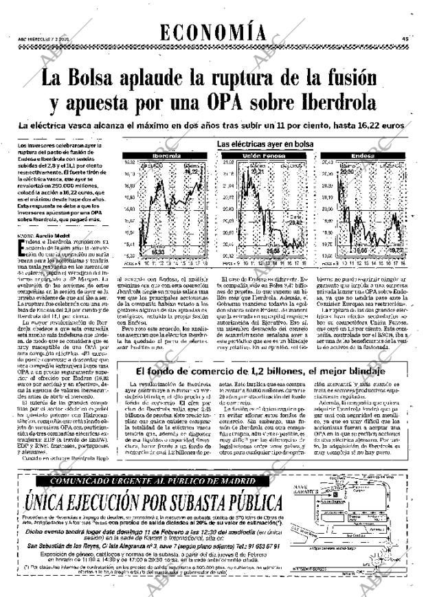 ABC MADRID 07-02-2001 página 45
