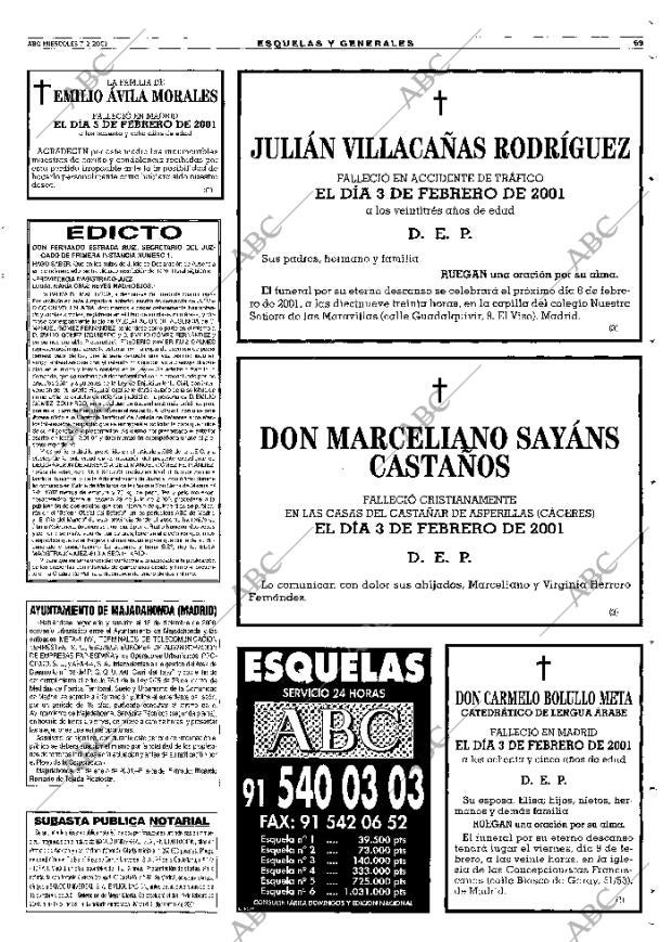 ABC MADRID 07-02-2001 página 69