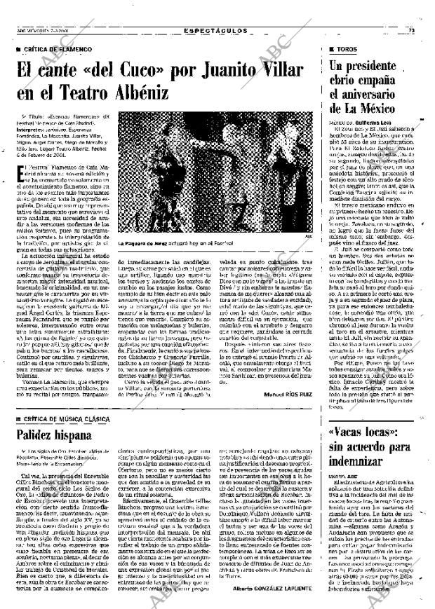 ABC MADRID 07-02-2001 página 73
