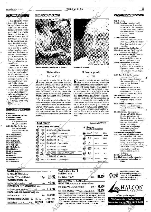 ABC MADRID 07-02-2001 página 81
