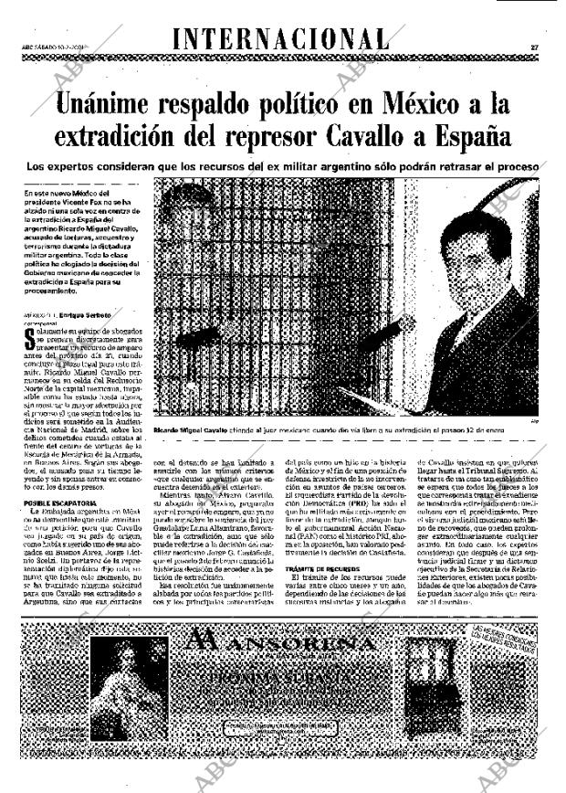 ABC MADRID 10-02-2001 página 27