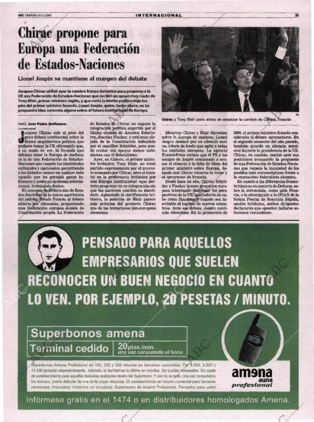 ABC MADRID 10-02-2001 página 31