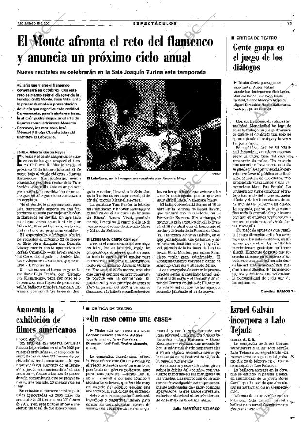 ABC SEVILLA 10-02-2001 página 75