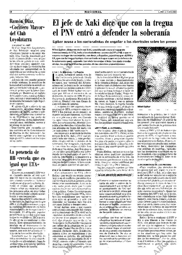 ABC MADRID 12-02-2001 página 18