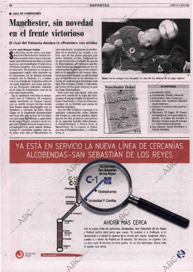 ABC MADRID 12-02-2001 página 56