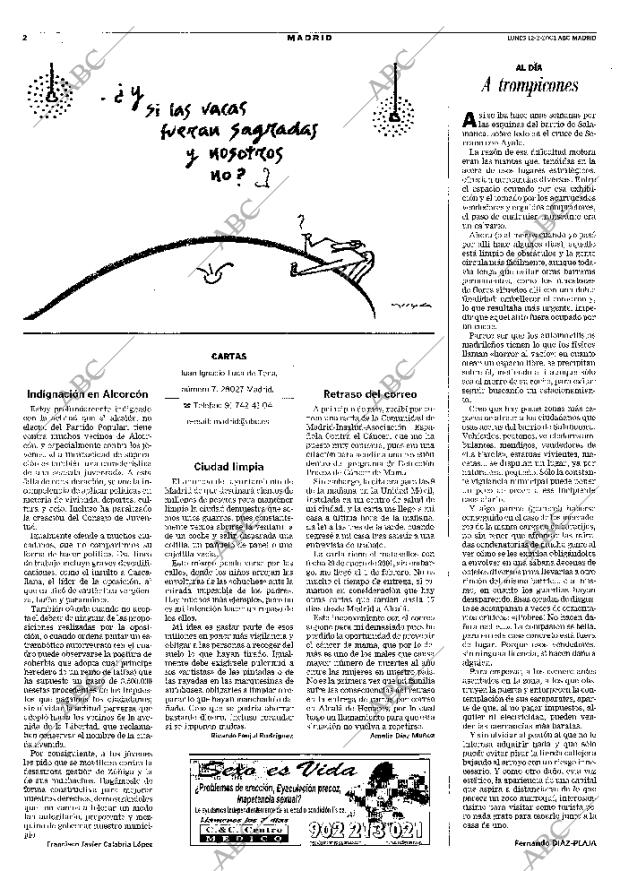 ABC MADRID 12-02-2001 página 90