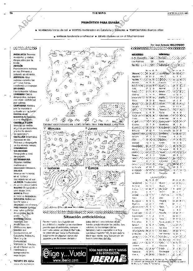 ABC MADRID 13-02-2001 página 70