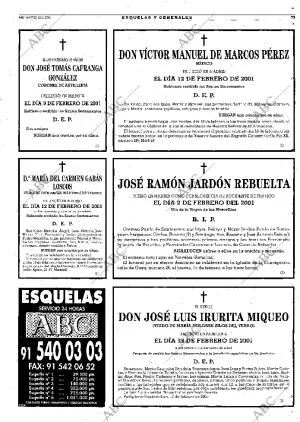 ABC MADRID 13-02-2001 página 73