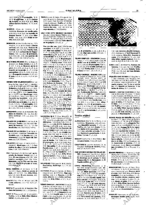 ABC MADRID 14-02-2001 página 109