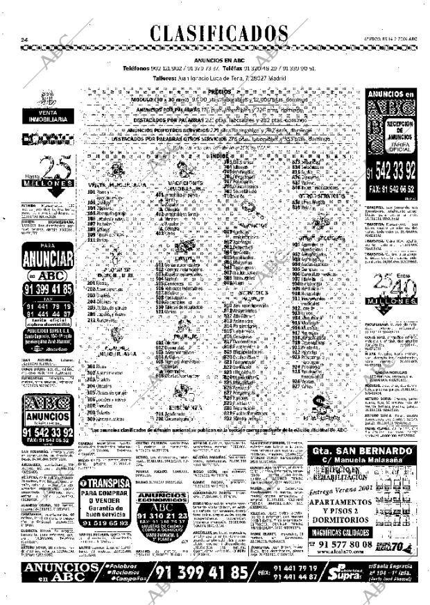 ABC MADRID 14-02-2001 página 112
