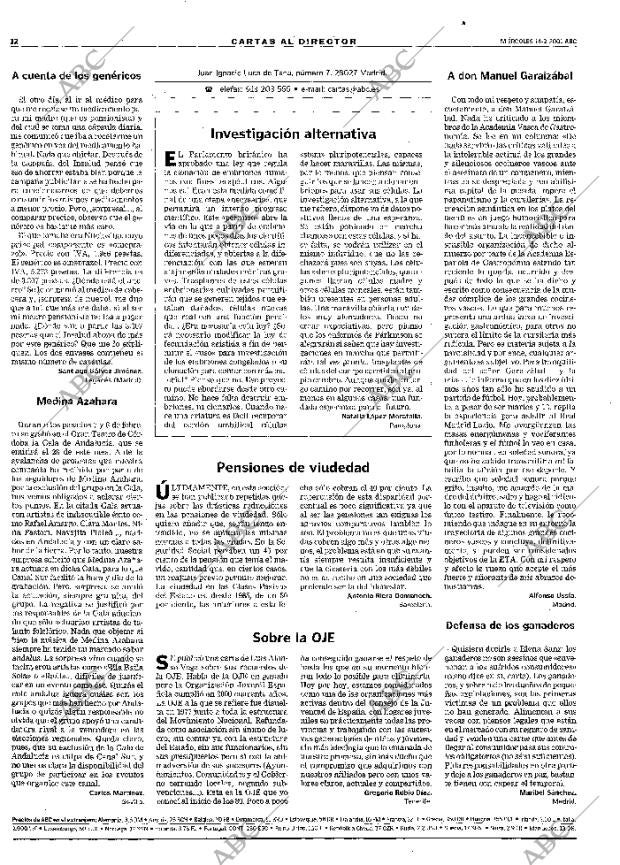 ABC MADRID 14-02-2001 página 12
