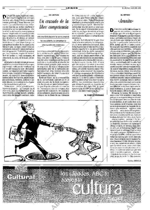 ABC MADRID 14-02-2001 página 14