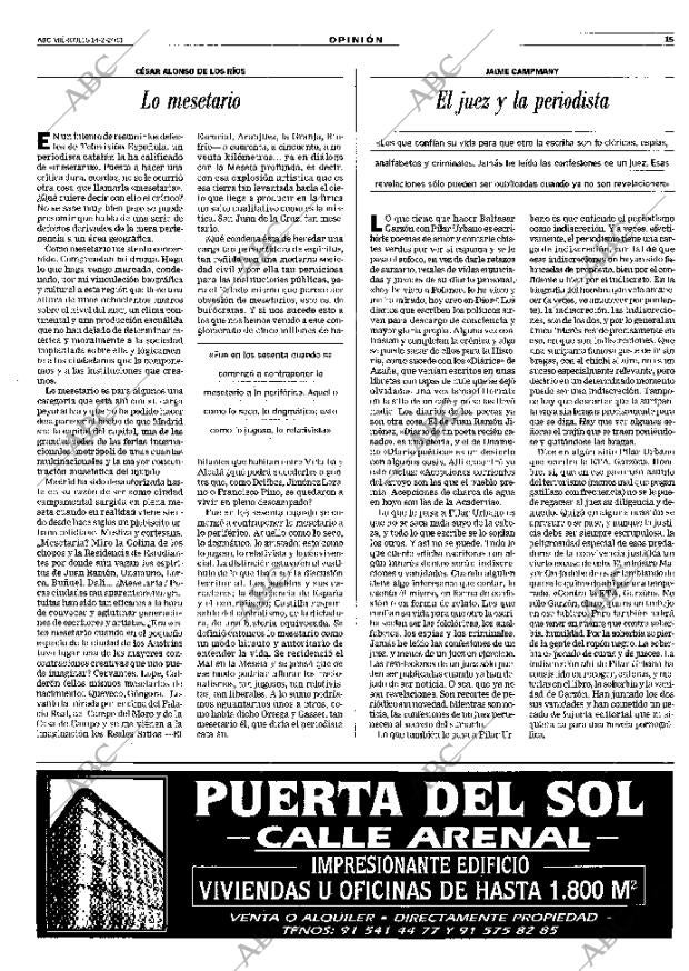 ABC MADRID 14-02-2001 página 15