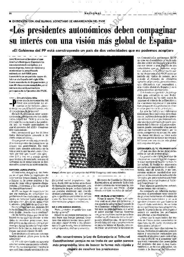 ABC MADRID 14-02-2001 página 20