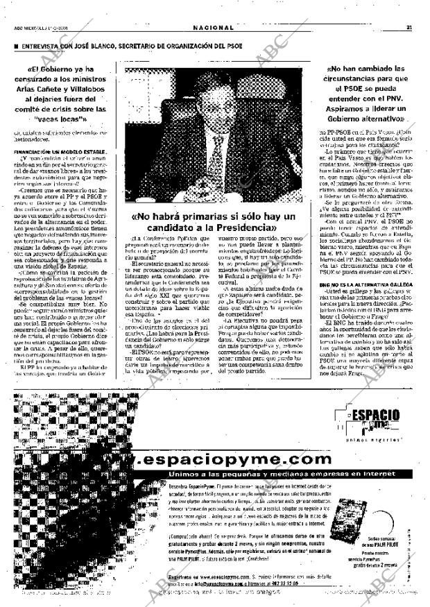 ABC MADRID 14-02-2001 página 21