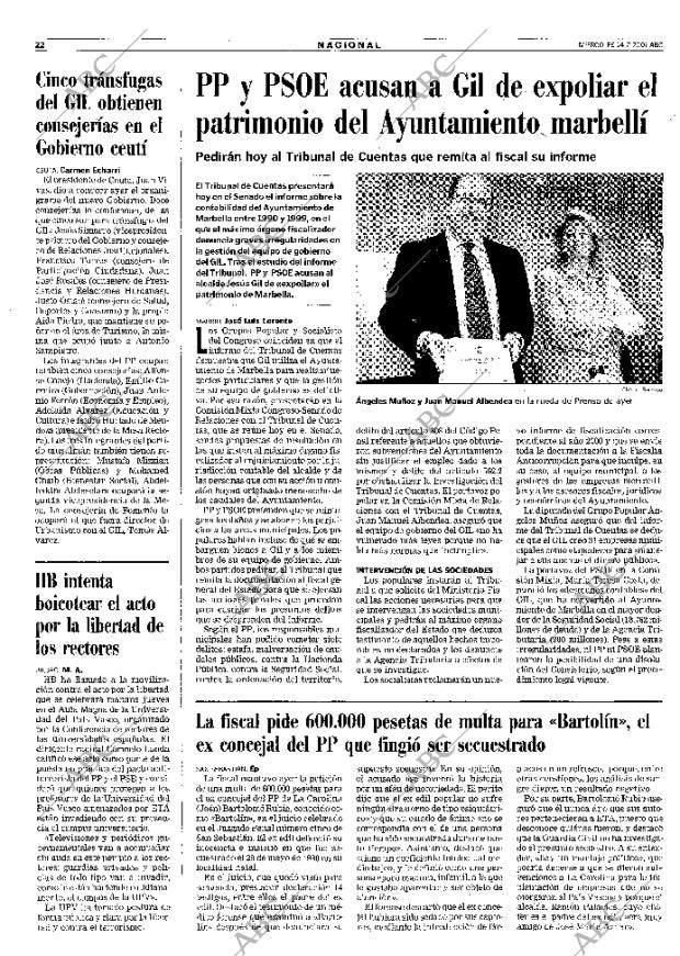 ABC MADRID 14-02-2001 página 22