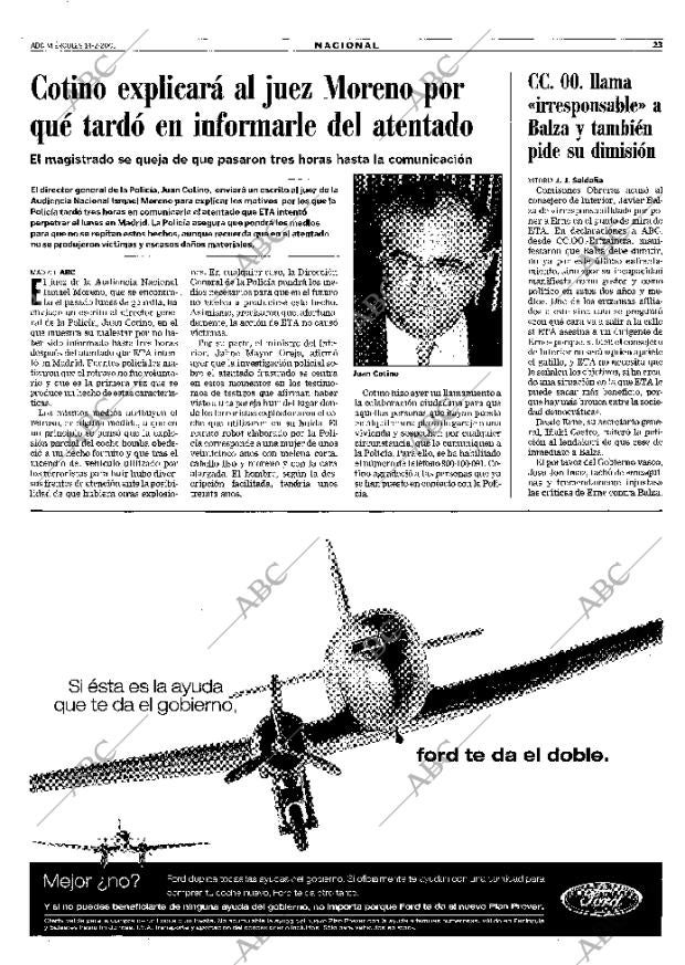 ABC MADRID 14-02-2001 página 23