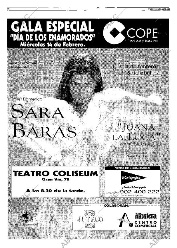 ABC MADRID 14-02-2001 página 26