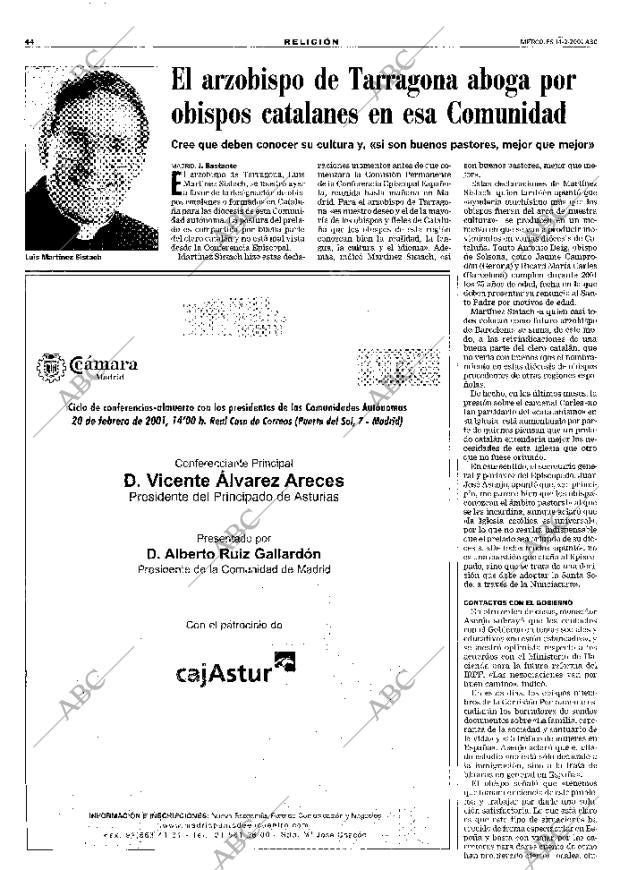 ABC MADRID 14-02-2001 página 44