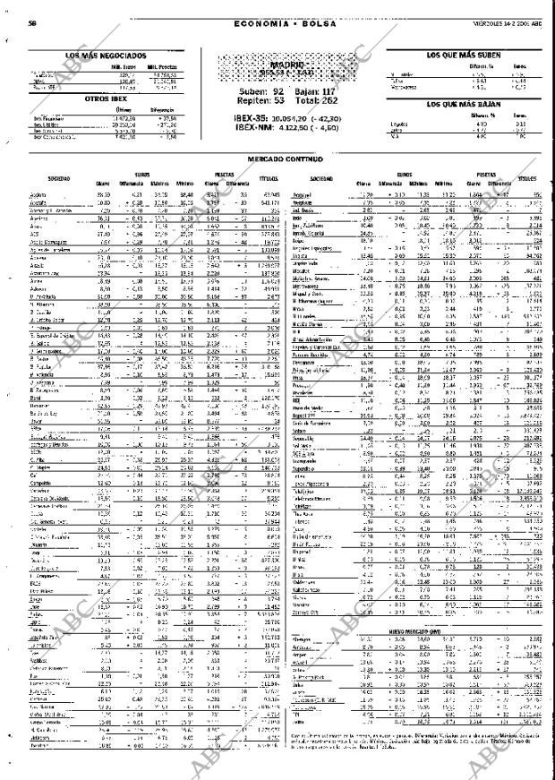 ABC MADRID 14-02-2001 página 58