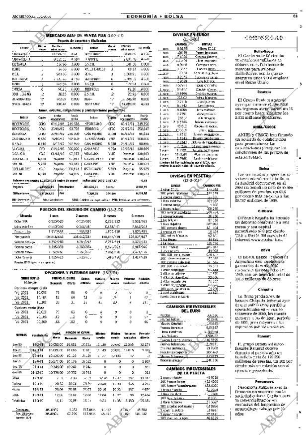 ABC MADRID 14-02-2001 página 63