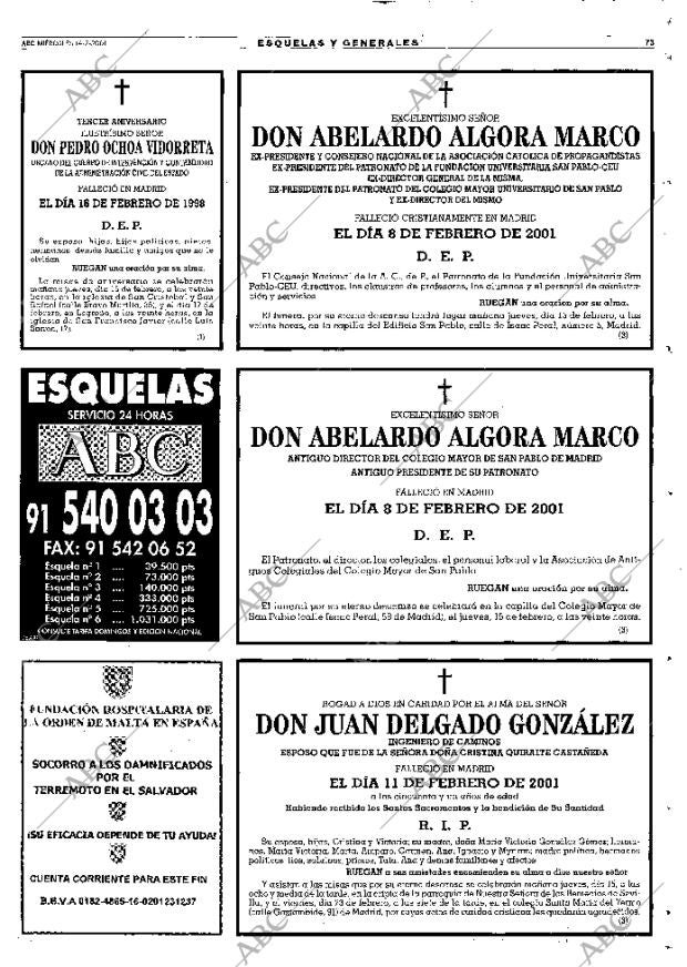 ABC MADRID 14-02-2001 página 73