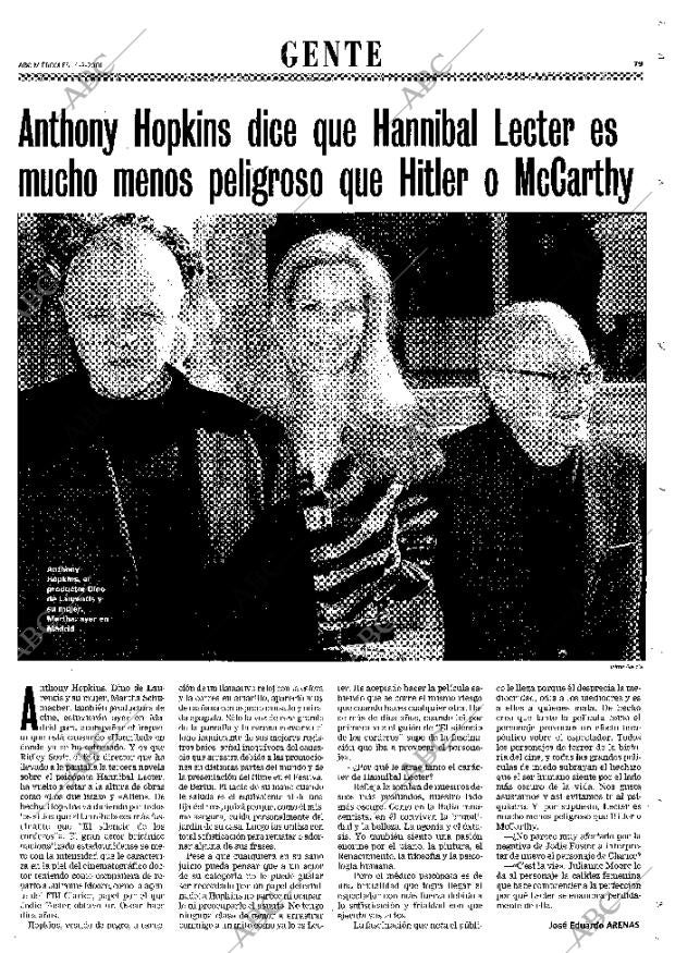 ABC MADRID 14-02-2001 página 79