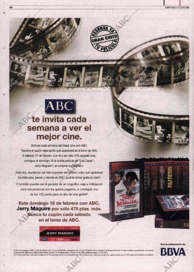 ABC MADRID 14-02-2001 página 80