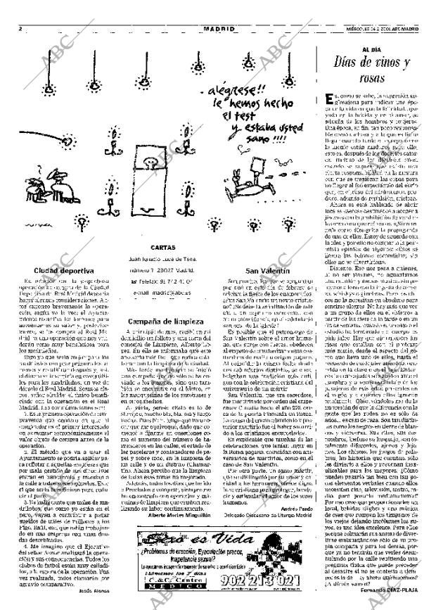 ABC MADRID 14-02-2001 página 90