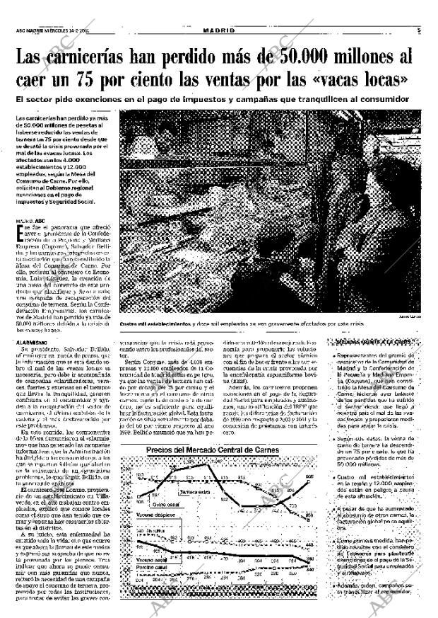 ABC MADRID 14-02-2001 página 93