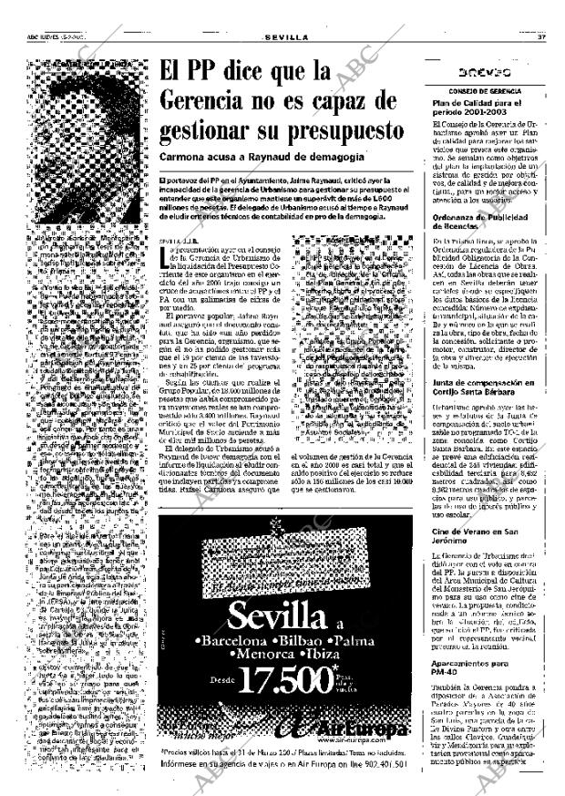 ABC SEVILLA 15-02-2001 página 37