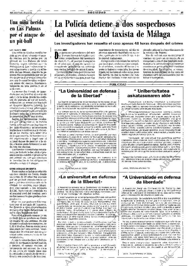 ABC MADRID 18-02-2001 página 41