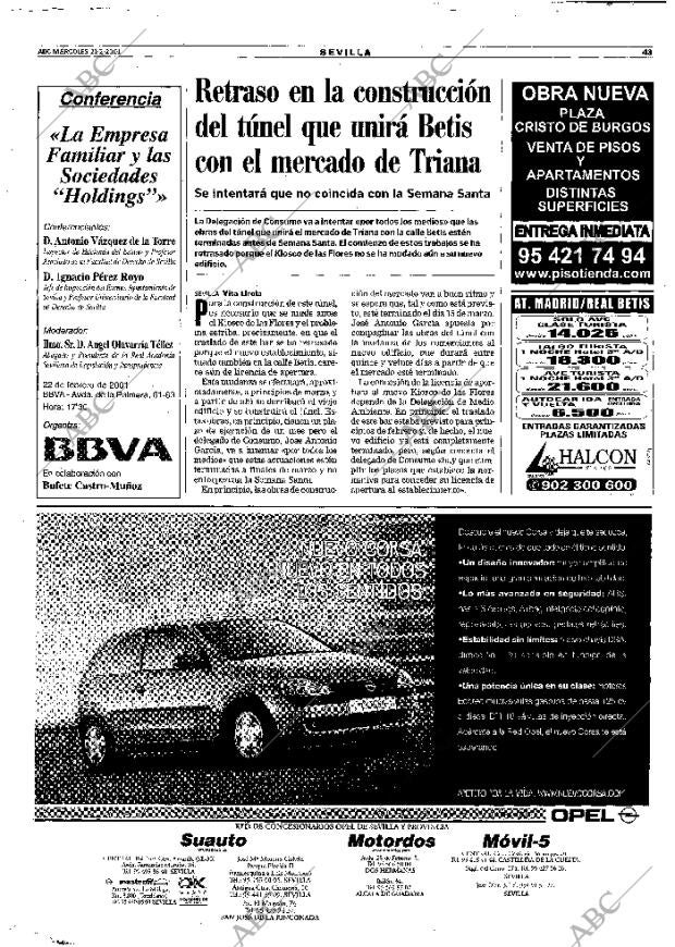 ABC SEVILLA 21-02-2001 página 43