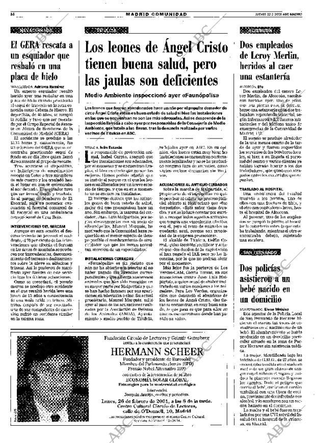 ABC MADRID 22-02-2001 página 98