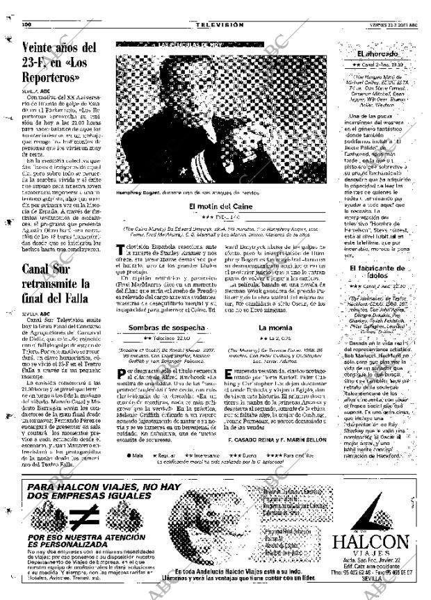 ABC SEVILLA 23-02-2001 página 100