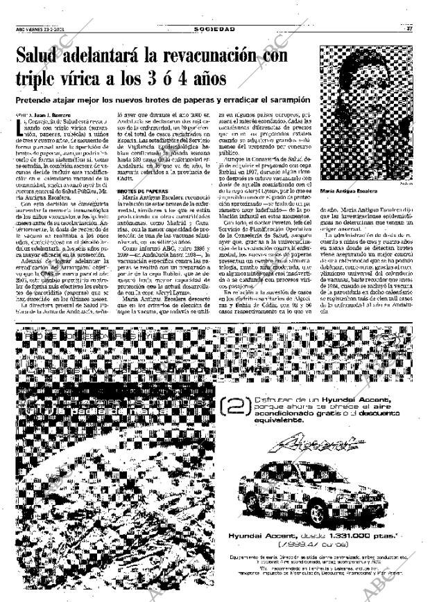 ABC SEVILLA 23-02-2001 página 37