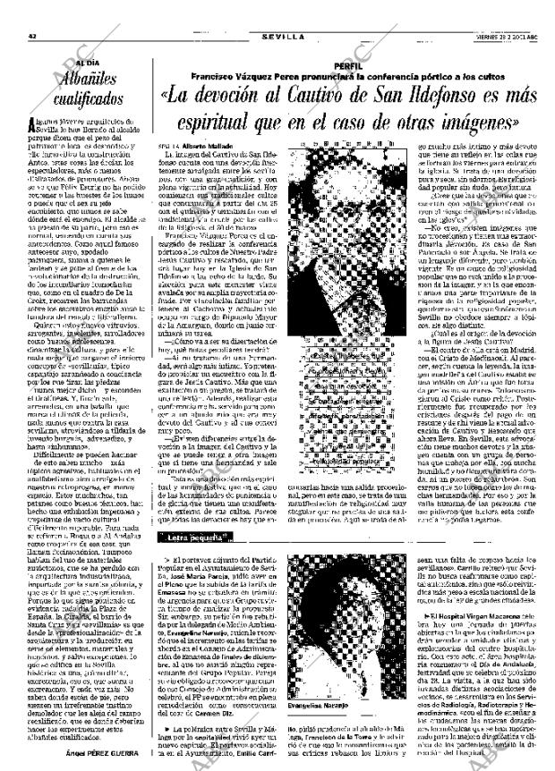 ABC SEVILLA 23-02-2001 página 42