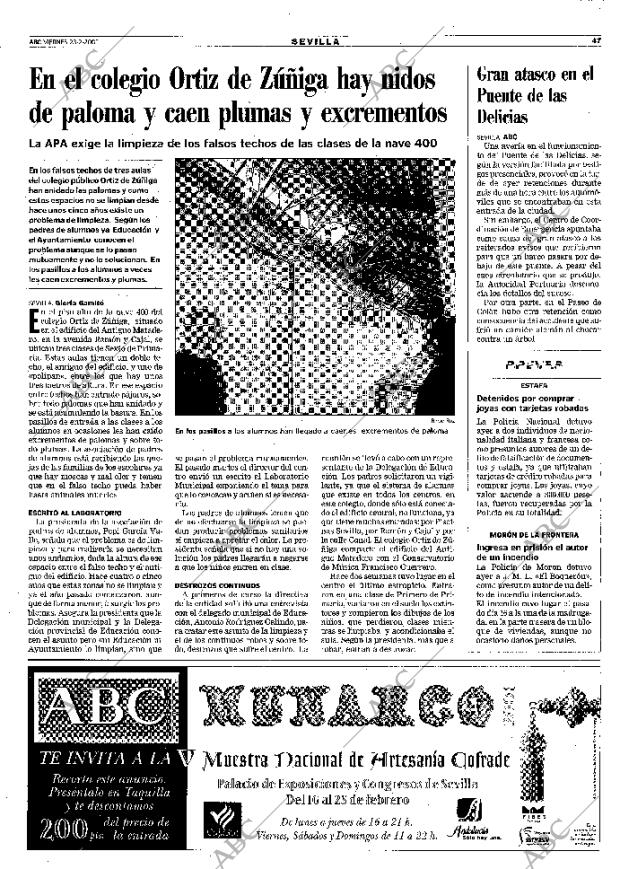 ABC SEVILLA 23-02-2001 página 47