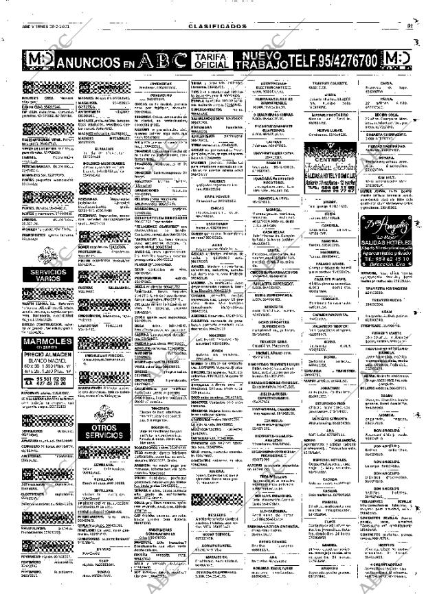 ABC SEVILLA 23-02-2001 página 91