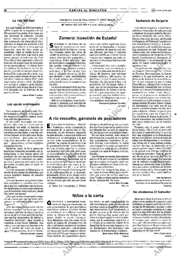 ABC MADRID 24-02-2001 página 10