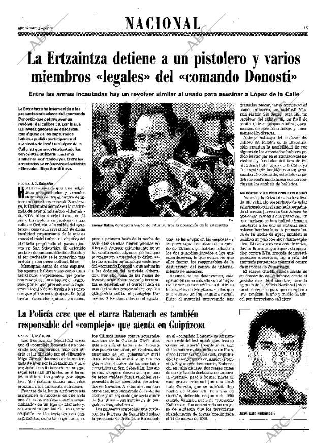 ABC MADRID 24-02-2001 página 15