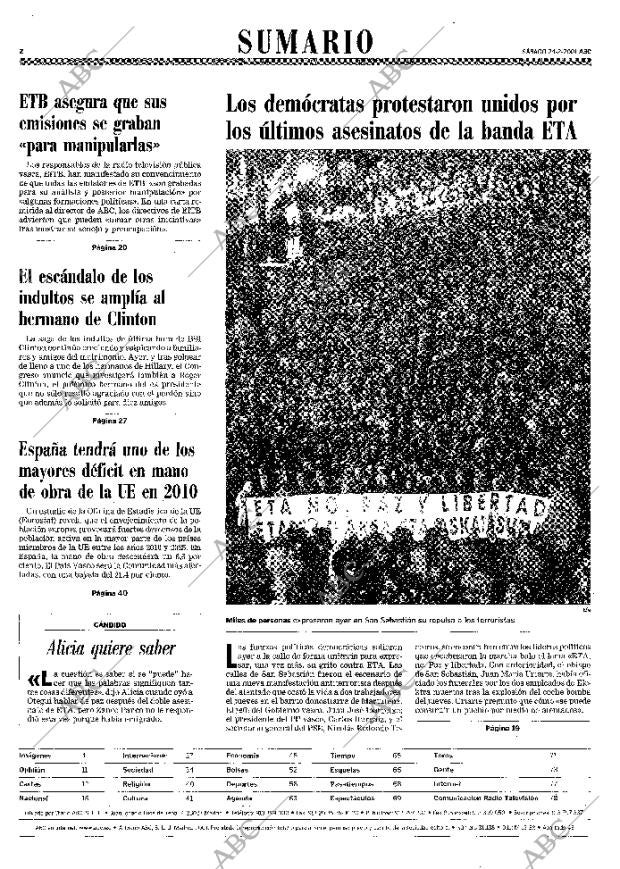 ABC MADRID 24-02-2001 página 2