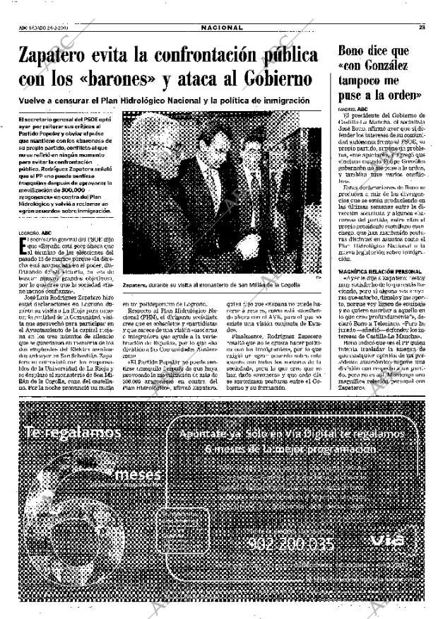 ABC MADRID 24-02-2001 página 23