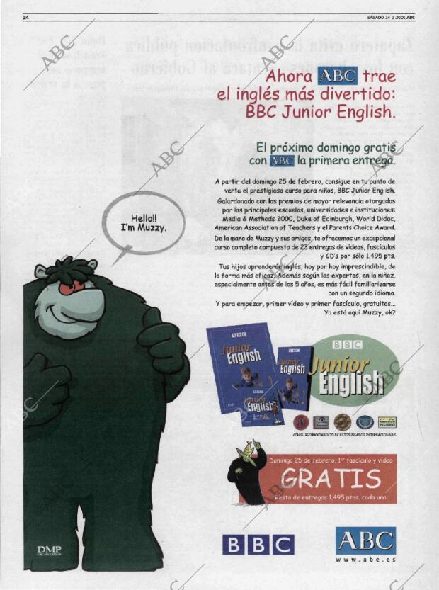 ABC MADRID 24-02-2001 página 24